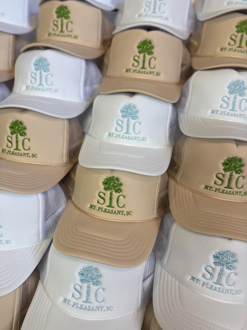 Custom Embroidered Trucker Hats: Wedding & Party Favors - Bulk Order image 13