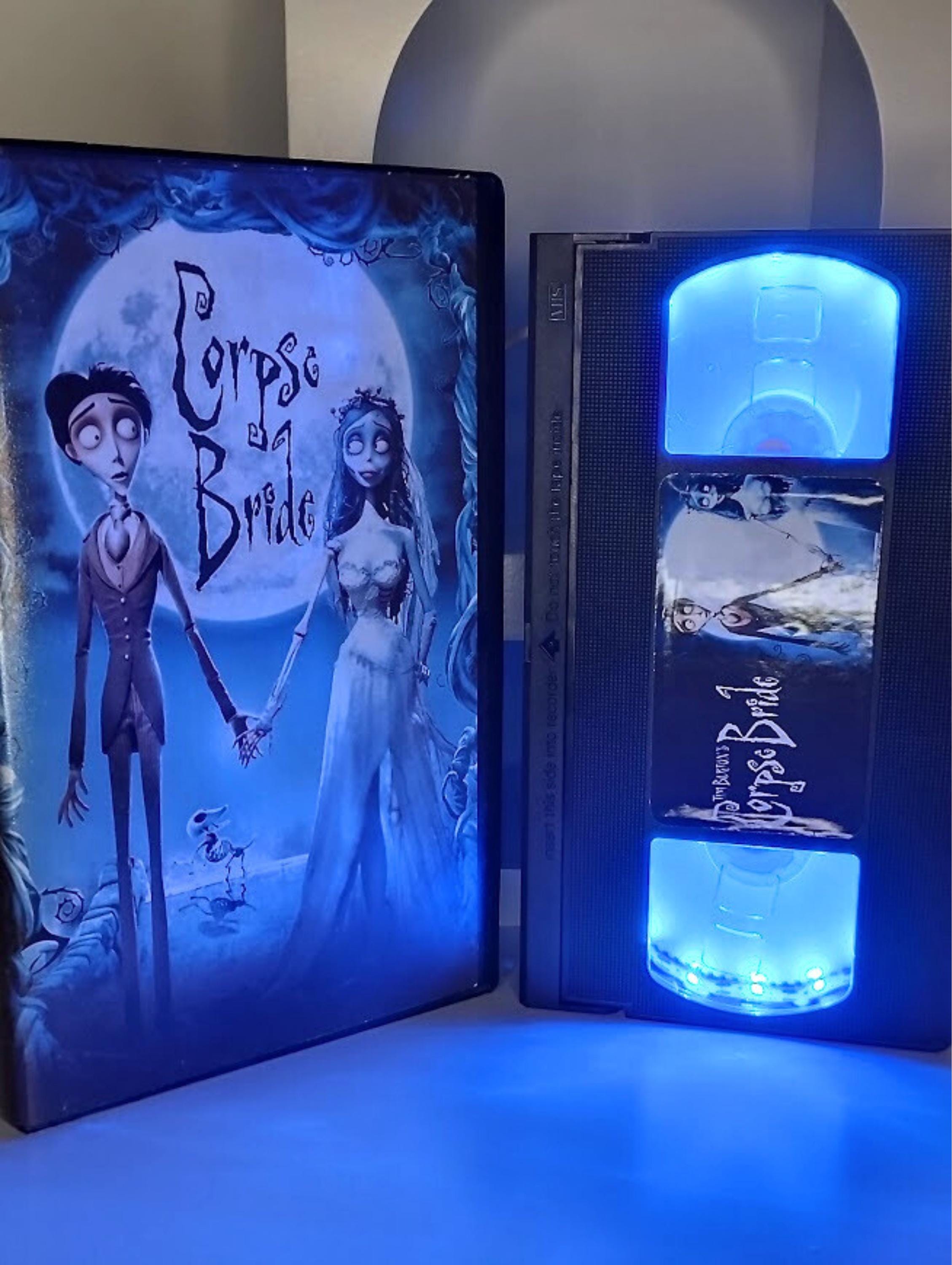 Corpse Bride VHS Lamp . Gothic Blue LED Light. Tim Burton Inspired - Etsy