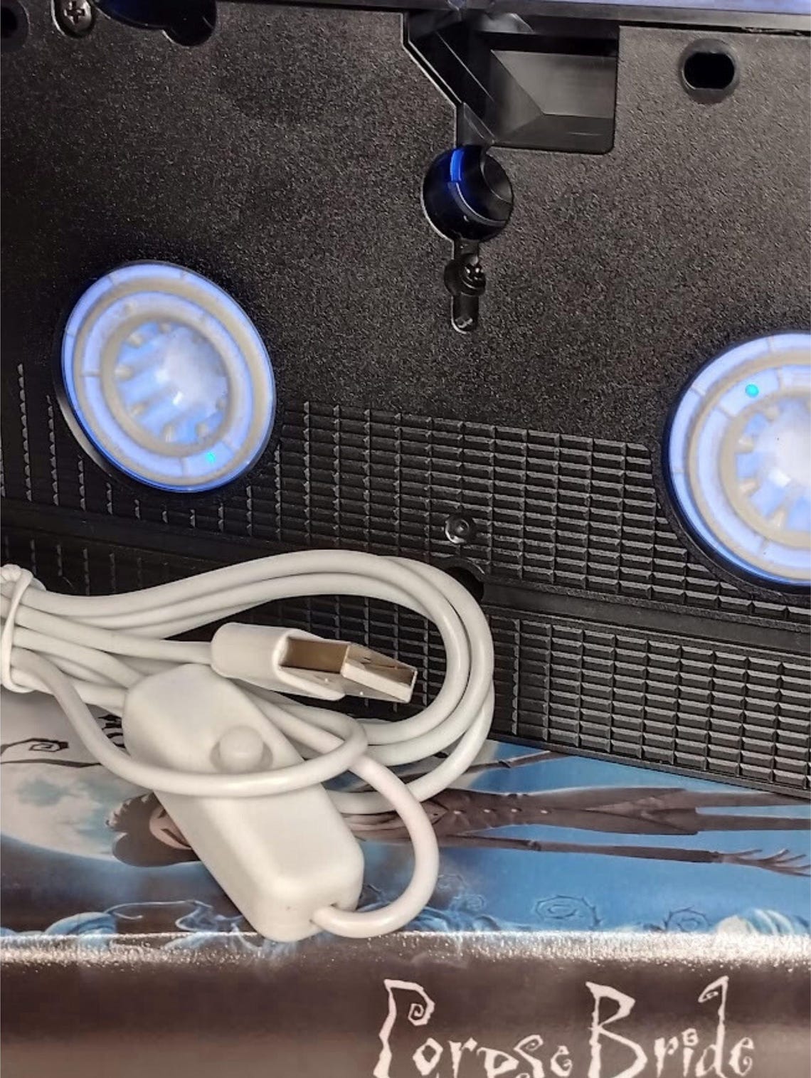 Corpse Bride VHS Lamp . Gothic Blue LED Light. Tim Burton Inspired - Etsy