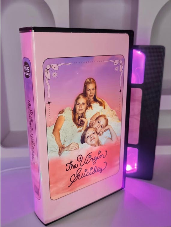The Virgin Suicides VHS Lamp Led Decorative Sofia Coppola Movie