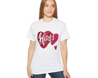 Heart Print T-Shirt: Valentine's Day Love Tee