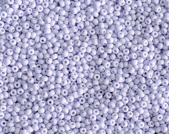 8/0 Opaque Soft Lavender Czech Glass Seed Beads 10 Grams (8CS150)