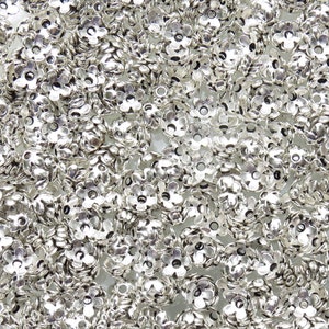6.5mm Antique Silver Finish Alloy Metal Decorative Flower Bead Caps - Qty 20 (MB363)