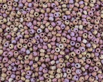 Cuentas de vidrio checo rubí AB opaco mate 6/0, 20 gramos (6CS311)