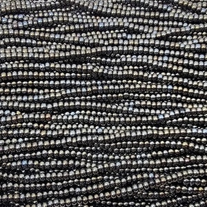 6/0 Metallic Brown Iris Czech Glass Seed Bead Strand (6BW208)