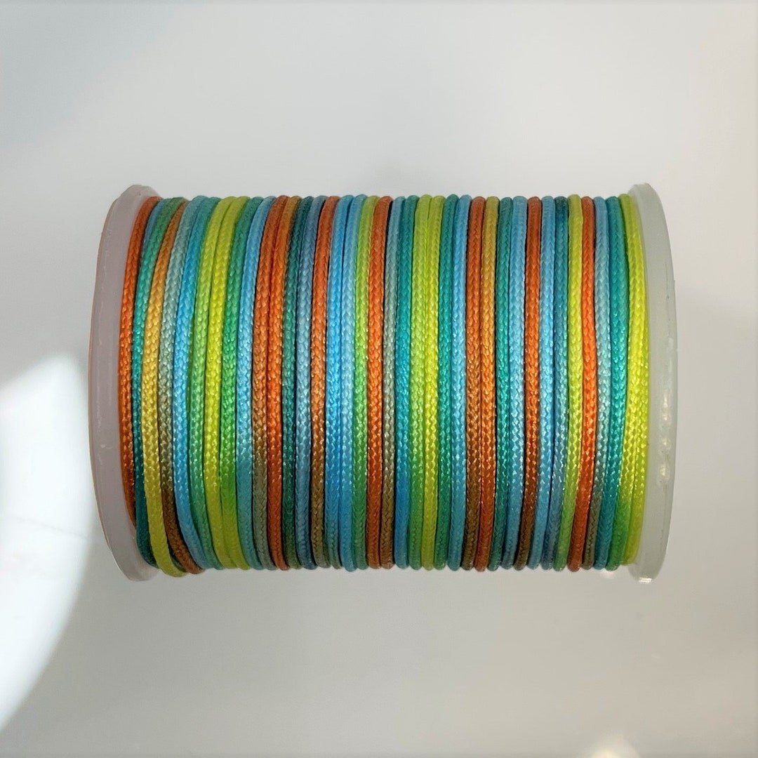 0.70mm Dyed Polyester Braided Jewelry Cord 7 Yard Spool Etsy