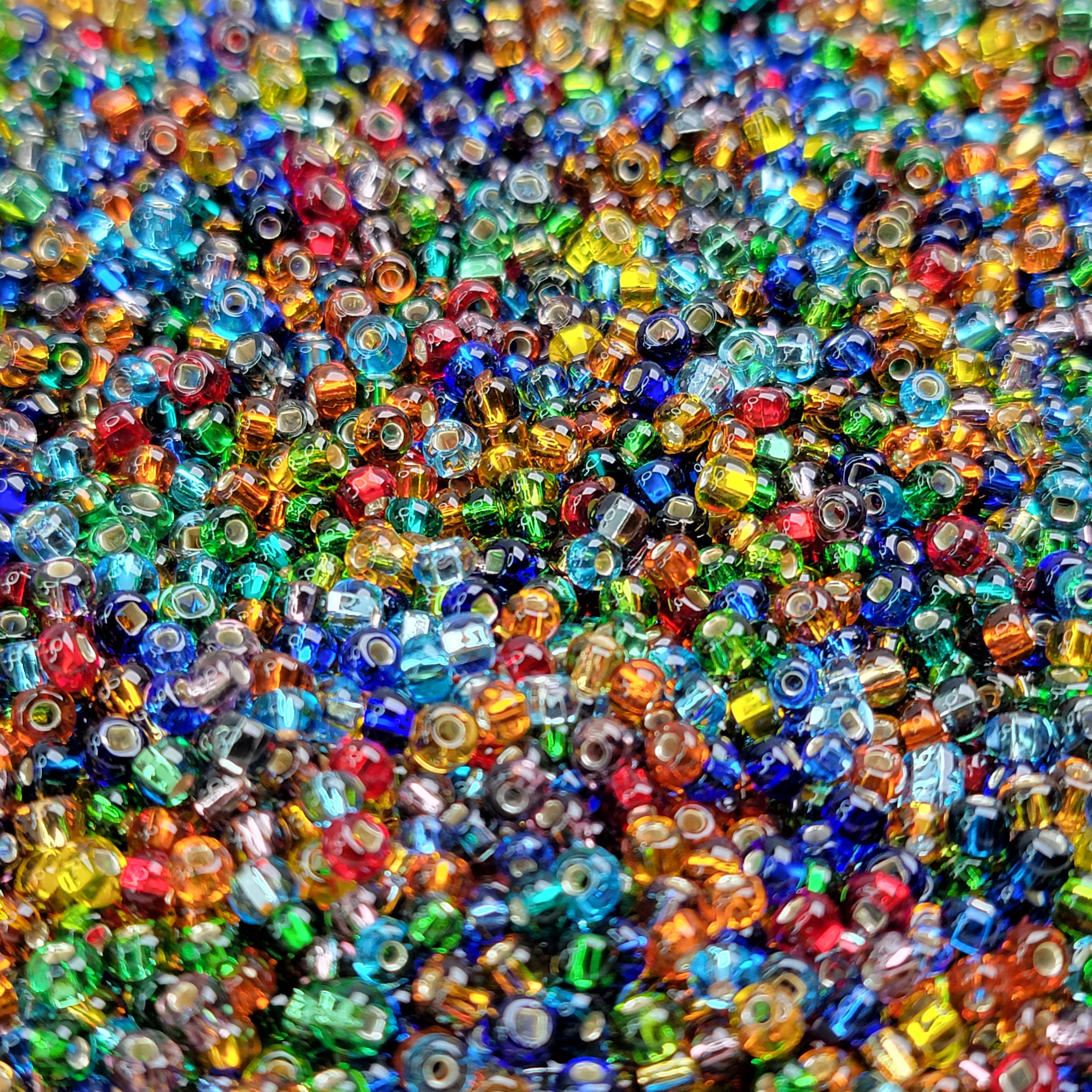 2/0 Opaque Multi-Color Mix Czech Seed Bead (1/2 Kilo) Mix #19