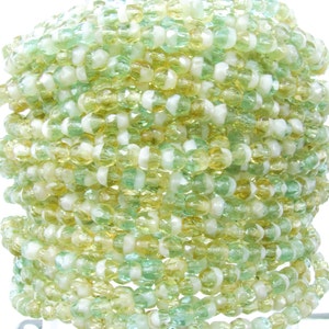 4mm Faceted 3 Tone Coconut Grove Firepolish Czech Glass Beads - Qty 50 (DW17)