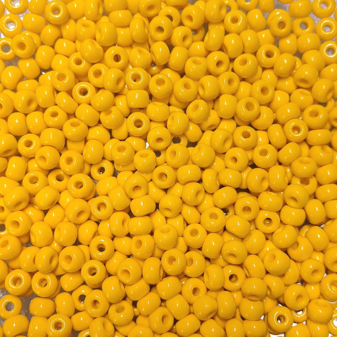 32/0 Opaque Yellow Czech Glass Seed Beads 20 Grams 32CS106 Etsy