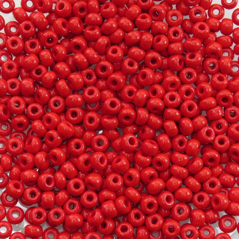 33/0 Opaque Red Czech Glass Seed Beads 20 Grams 33CS121 Etsy