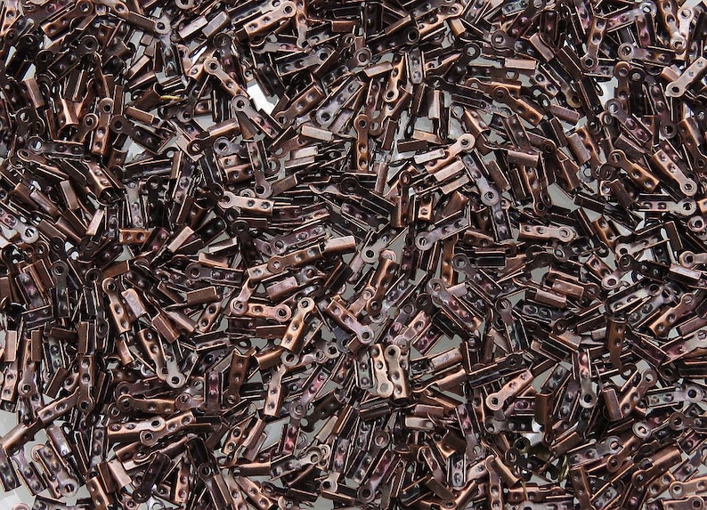 8x2.5mm Antique Copper Finish Metal Cord Ends Qty 50 CHF03 Etsy