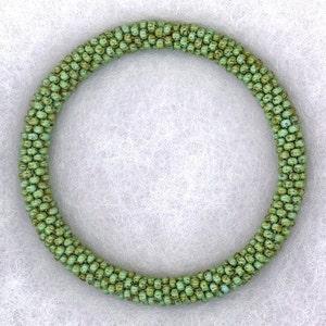 8/0 Opaque Chartreuse Picasso MIYUKI Glass Seed Beads 10 Grams 8MIY7 image 3