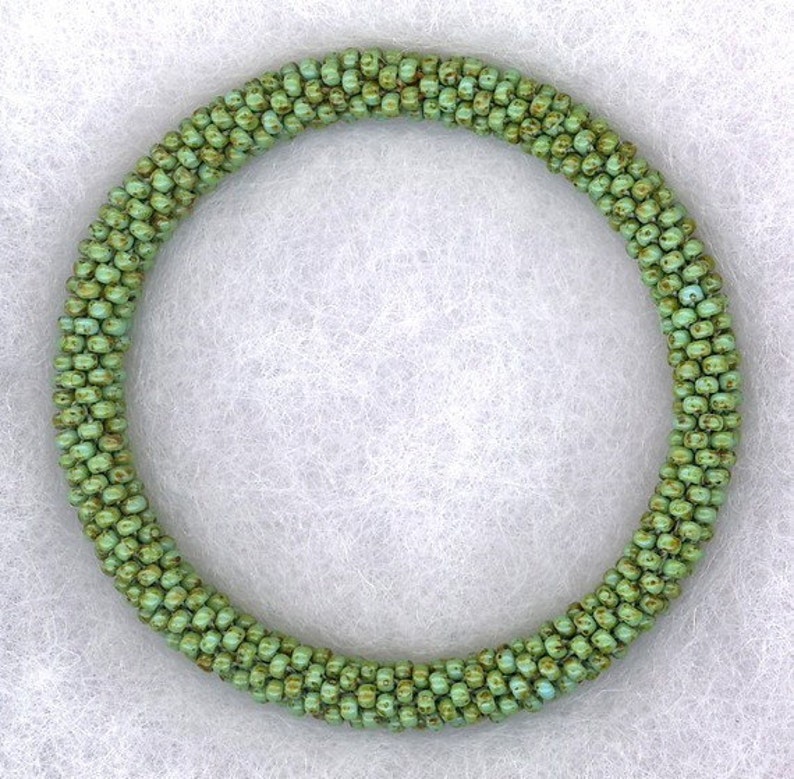 8/0 Opaque Chartreuse Picasso MIYUKI Glass Seed Beads 10 Grams 8MIY7 image 3