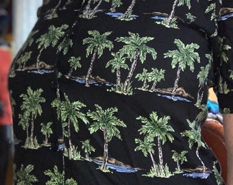 Vintage 90s tropical Palm Tree Hawaiian Shirt