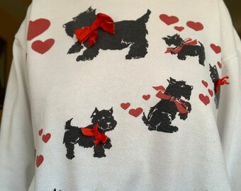 I Love Heart Scottish Terriers Kids T-Shirt 