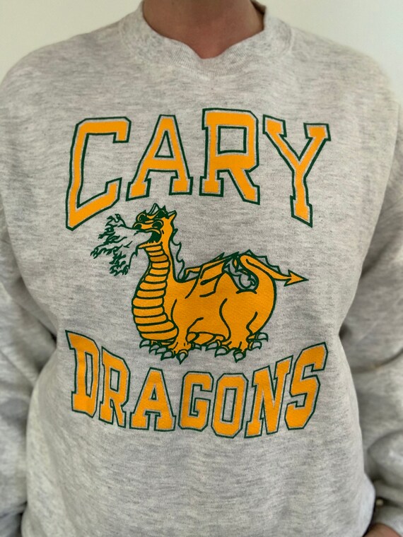 Vintage 90s Cary Illinois Dragons Jr high school … - image 5