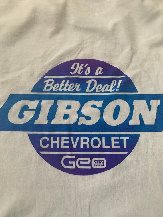 Vintage 90s Gibson Chevrolet Geo car dealership “ 