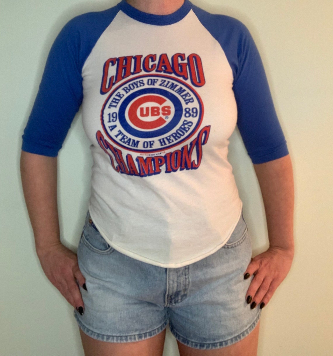 Vintage 80s Chicago Cubs MLB Baseball Graphic Tee Etsy