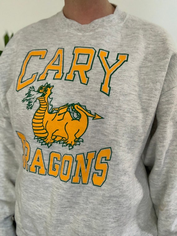 Vintage 90s Cary Illinois Dragons Jr high school … - image 4