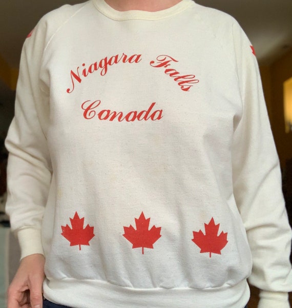 Vintage 80s 90s Niagara Falls Canada maple leaf p… - image 1