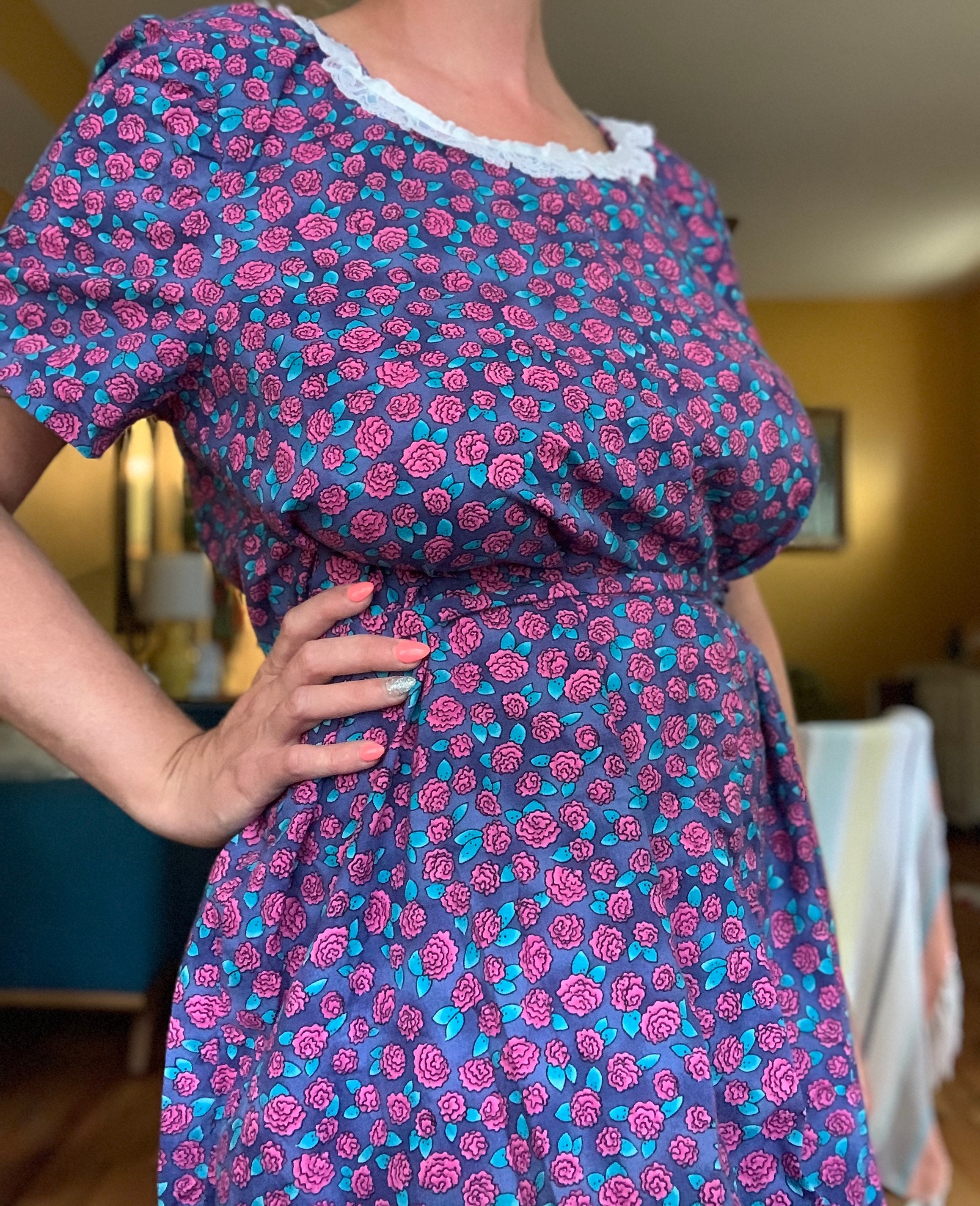 トリートユアセルフFloral vintage like dress ZARA NEW FW24 RUFFLED FLORAL CUT OUT DRESS Multicolored