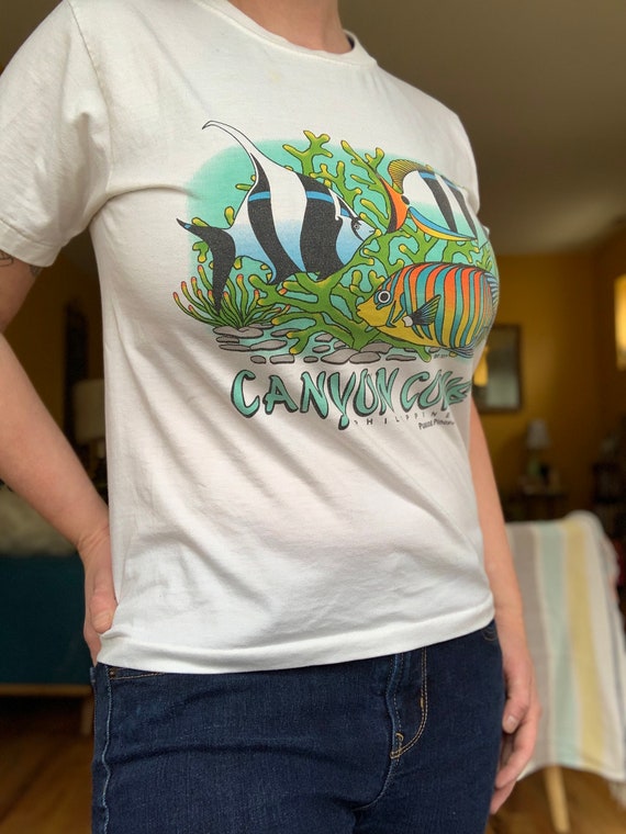 Vintage 80s 90s Canyon Cove tropical fish Philipp… - image 6