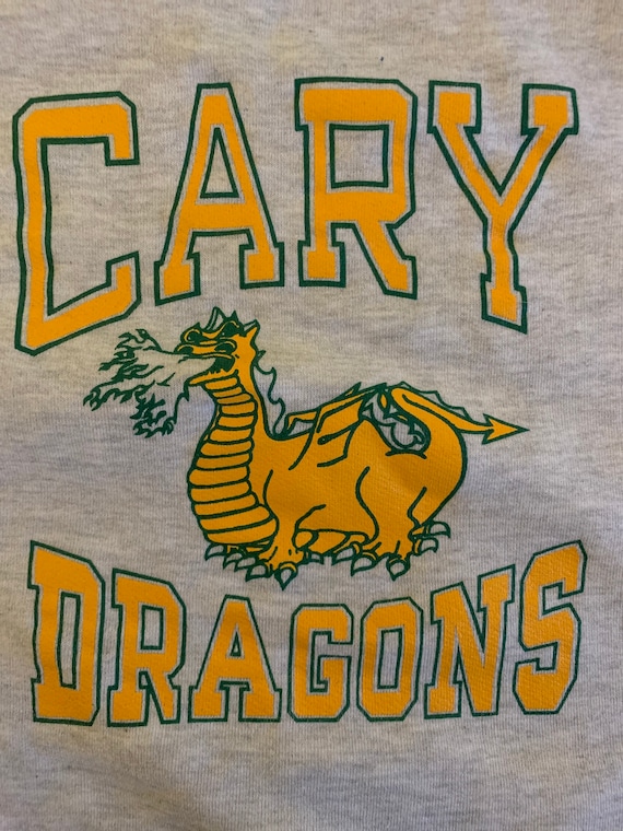 Vintage 90s Cary Illinois Dragons Jr high school … - image 1