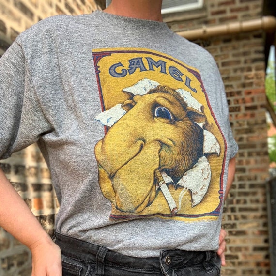 Vintage Joe Camel cigarette rare rayon blend tee - image 6