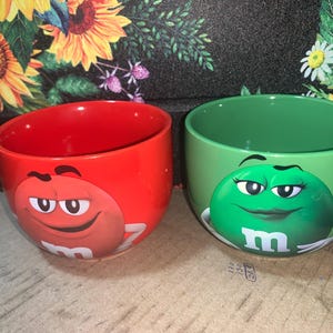 M & M Candy Bowls - Etsy