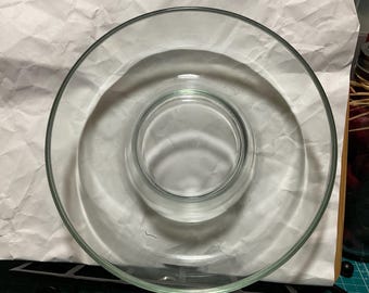 Pyrex by Corning Bundt Cake or Jello mold 22cm made in France clear glassware