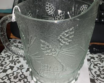 Tiara ponderosa clear colored pitcher