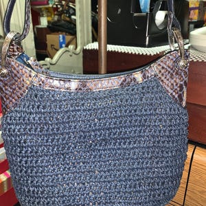 Vintage Brighton woven crossbody or shoulder bag