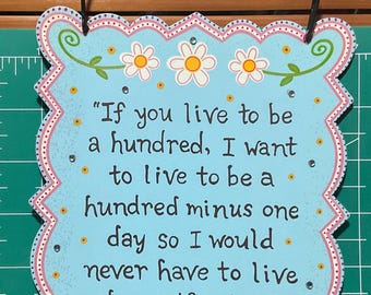 Winnie the Pooh hanging sign
