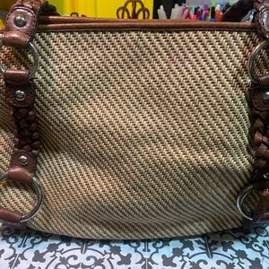 Vintage Leather Banana Republic Bag - Etsy