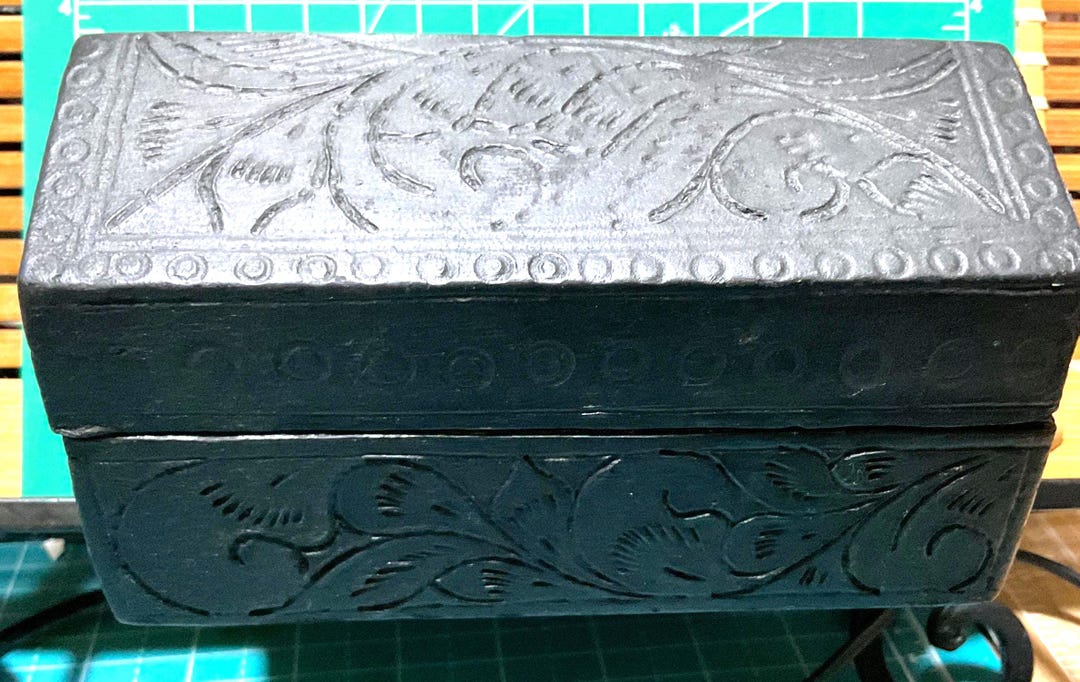 Black Primitive Made Trinket Wooden Box With Etched Design vintage Etsy black-primitive-made-trinket-wooden-box-with-etched-design-vintage-etsy