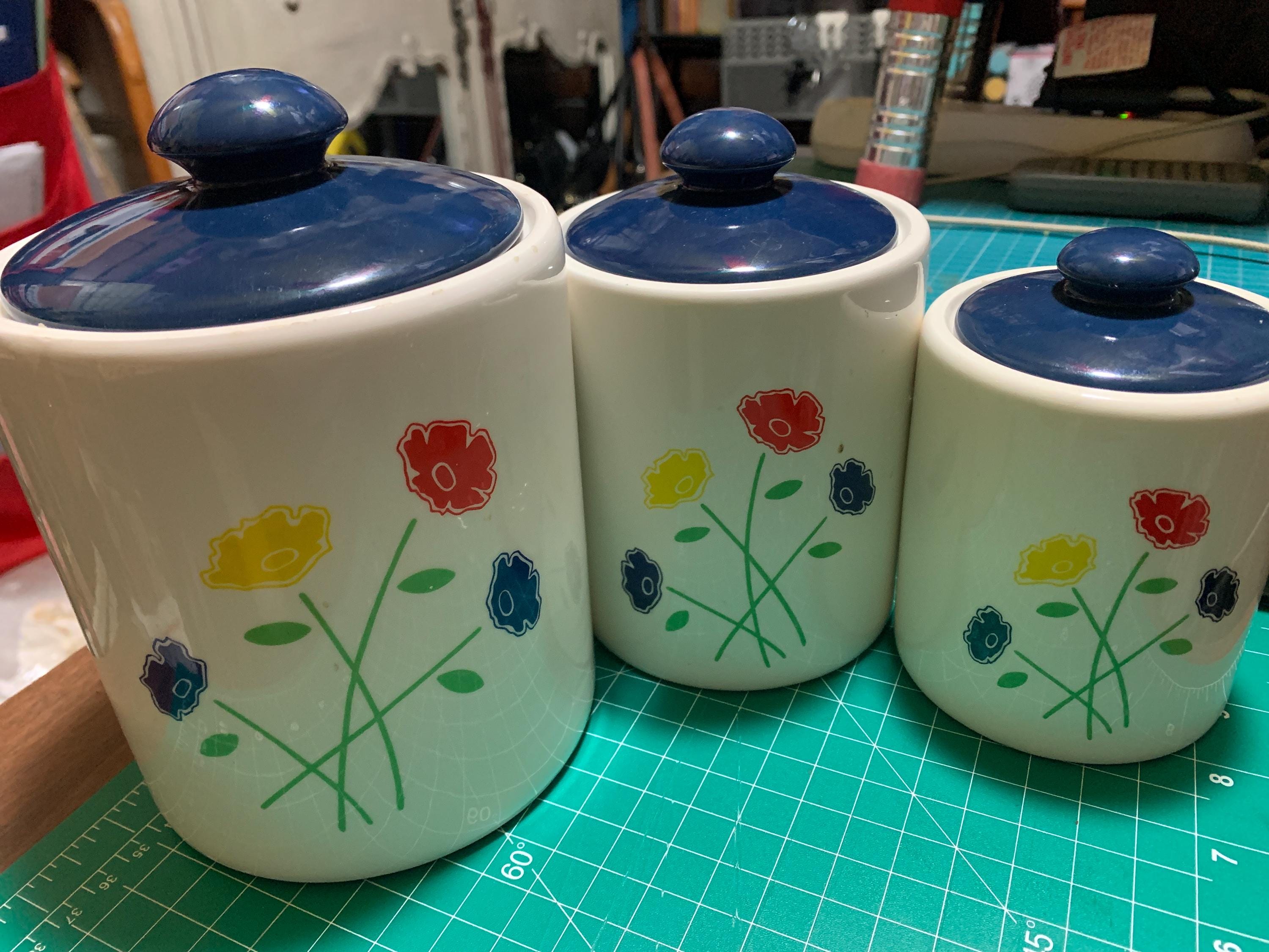 Blue Canister Japan - Etsy