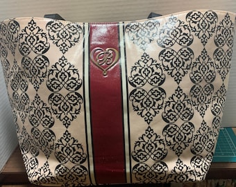 Brighton vinyl covered large tote