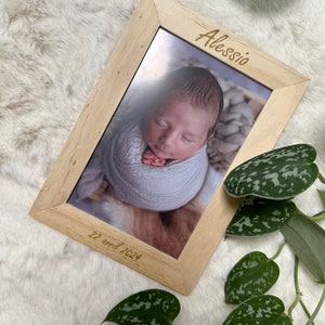 Carte photo personnalisé, idée cadeau naissance fille garçon personnalisé
