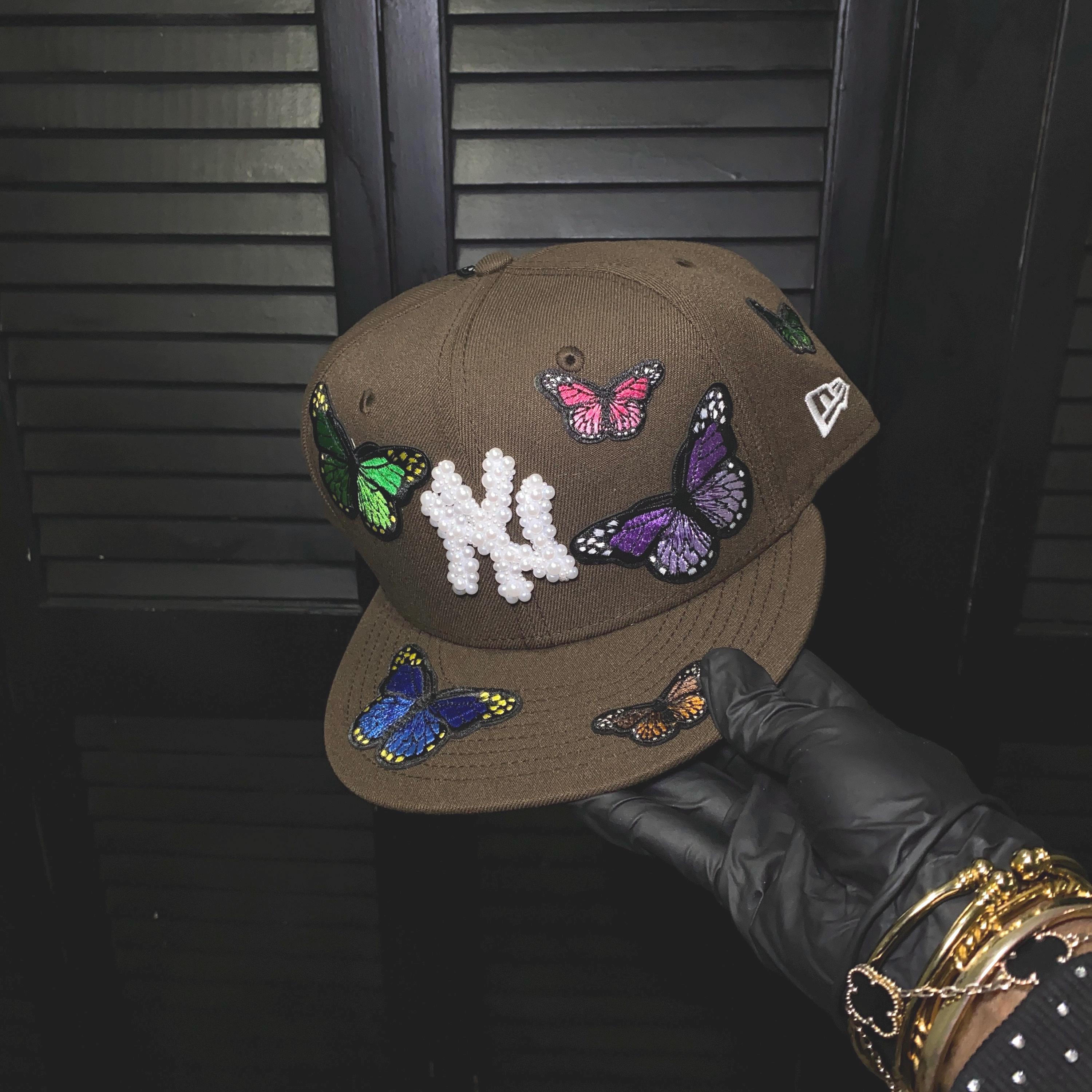 Butterfly Fitted Hat - Etsy