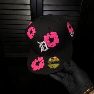 Denimtranen op maat gemaakt TIGERS | PINK FLOWER