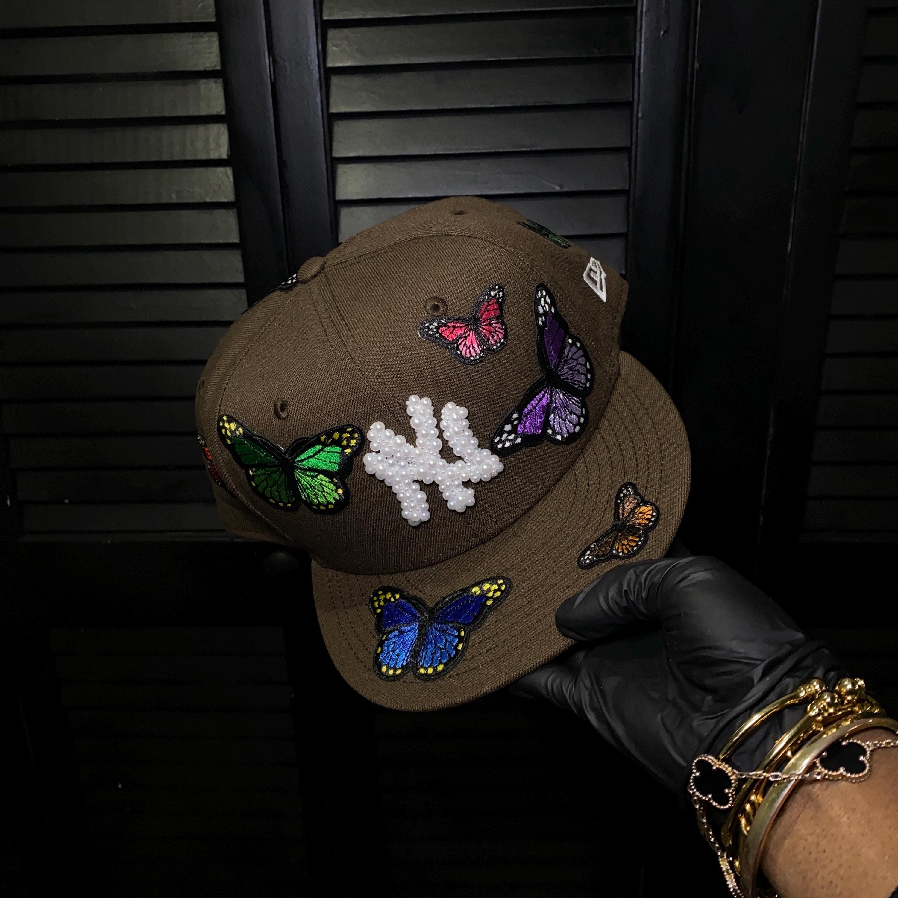 帽子 NEEDLES NEW ERA 59Fifty Papillon Emb.(8) New Era 59fifty Butterfly Fitted Cap Butterfly Fitted Hat