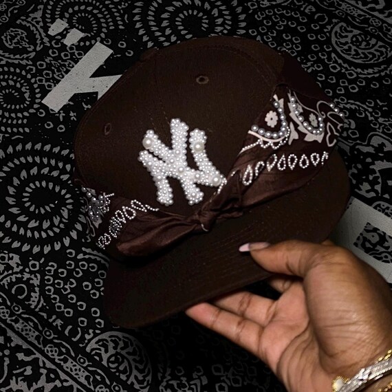 Brown Bandanna Breezy Bowl Inspired Fitted Hat - Etsy