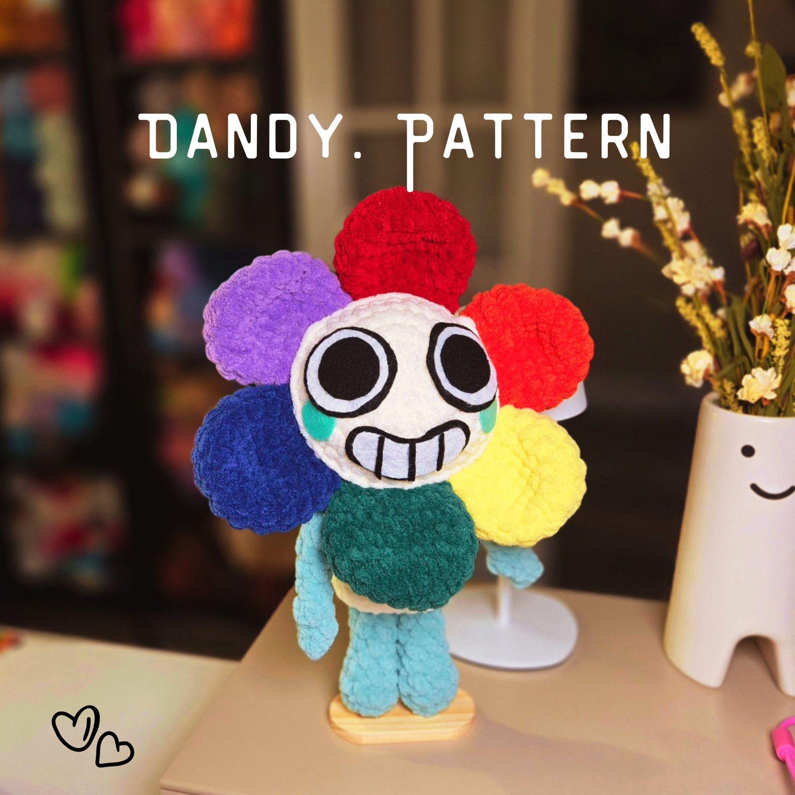Dandy Flower, LOW-SEW, Dandys World Crochet Pattern - Etsy