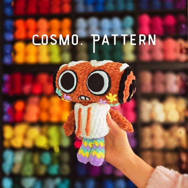 Cosmo LOW-SEW Dandys World crochet pattern, amigurumi