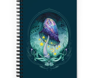 Inky Cap Dreams Spiral notebook