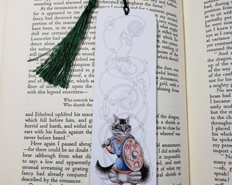 warrior cat bookmark etsy