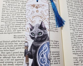warrior cat bookmark etsy