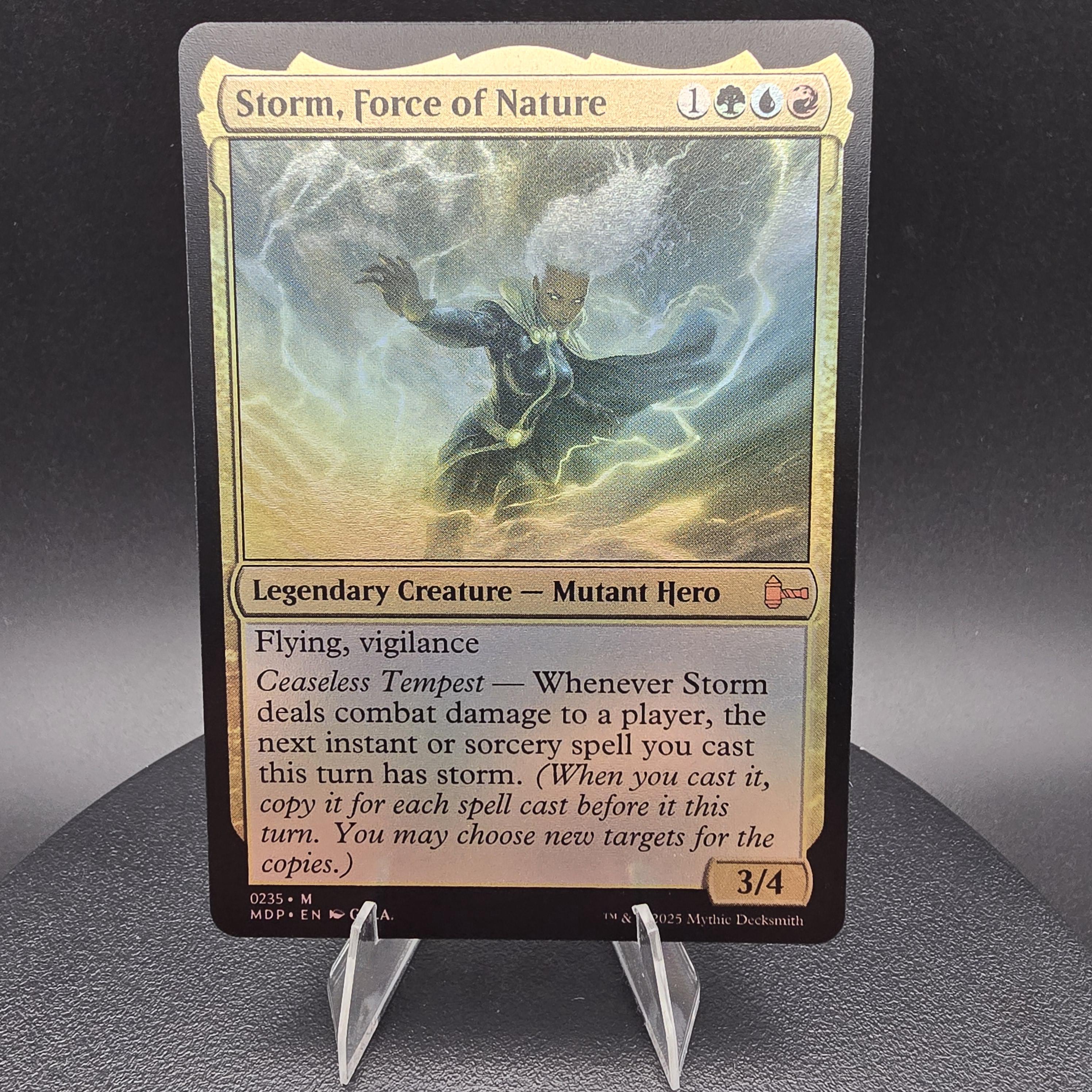 マジック：ザ・ギャザリング Storm, Force of Nature mtg foil Storm, Force of Nature - Custom Proxy Commander Card - Etsy