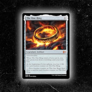 The One Ring - Custom Proxy MTG Card - High-Quality, Durable, and Affordable!