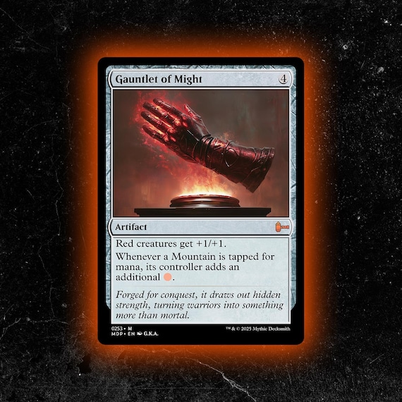 Gauntlet of Might - Custom Proxy Commander Card - Etsy